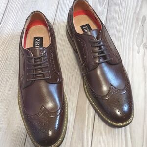 (32-1731) Zriang Men's Dress Shoes Size 7